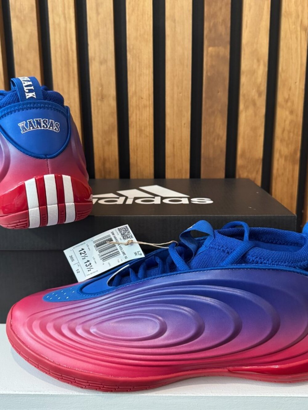 Kansas Jayhawks PE X Adidas SM Harden Vol 10 Player Exclusive MENS SIZE 12.5